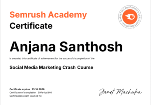smm semrush certificate